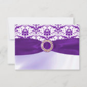 Cartes RSVP violettes (Dos)