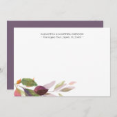 Cartes Rustic Fall Foliage Papeterie (Devant / Derrière)