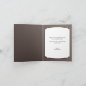 Cartes rustiques de Merci de maçon de marguerite (Intérieur)