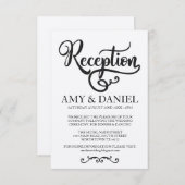 Cartes Rustiques De Réception De Mariage Élégant S (Devant / Derrière)