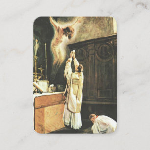 Cartes sacrées de prière d'offrande de la messe ca