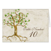 Cartes sages de nombre Antiqued par racines de (Devant Horizontal)