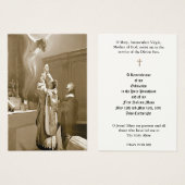 CARTES SAINES DE L'ORDINATION PRIVÉE CATHOLIQUE (Devant & derrière)