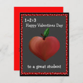 Cartes Saint-Valentin de l'enseignant (Devant / Derrière)