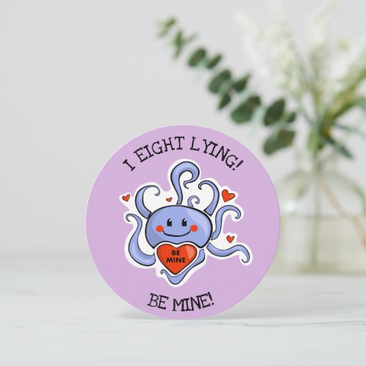 Cartes Saint Valentin Octopus (Debout devant)