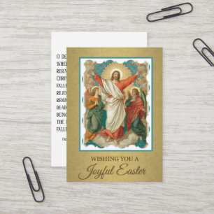 Cartes Saintes de la Résurrection de Pâques avec p