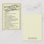 Cartes saintes de pape St John Paul II de prière (Devant / Derrière)