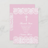 Cartes saintes florales de croix religieuse de (Devant / Derrière)