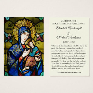 Cartes saintes Mariages byzantines orthodoxes