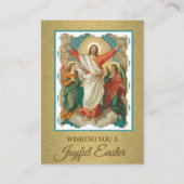 Cartes saintes w/prayer St John de résurrection de (Devant)