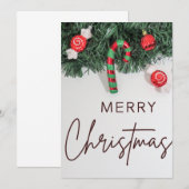 cartes saisonnières joyeux noël (Devant / Derrière)