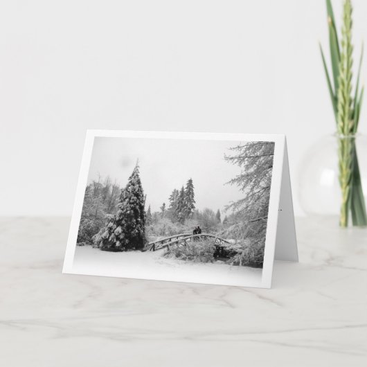 Cartes saisons de Vancouver Canada Cartes d'hiver (Devant)