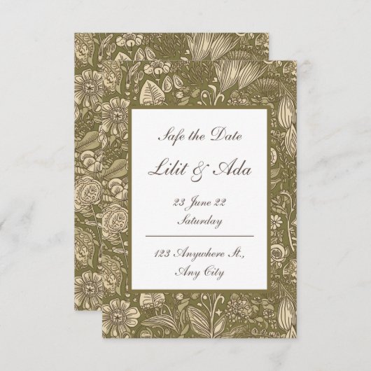 cartes Save The Date (Devant / Derrière)