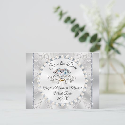 Cartes "Save the Date" pour les 25 ans de mariage (Debout devant)