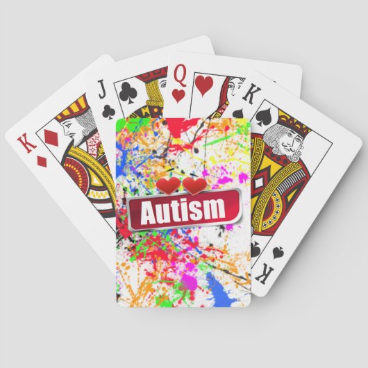 Cartes Sensibilisation sur l'autisme Bicyclettes de jeu (dos)