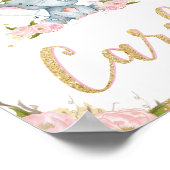Cartes Signe Poster Elephant Anniversaire Baby sho (Coin)