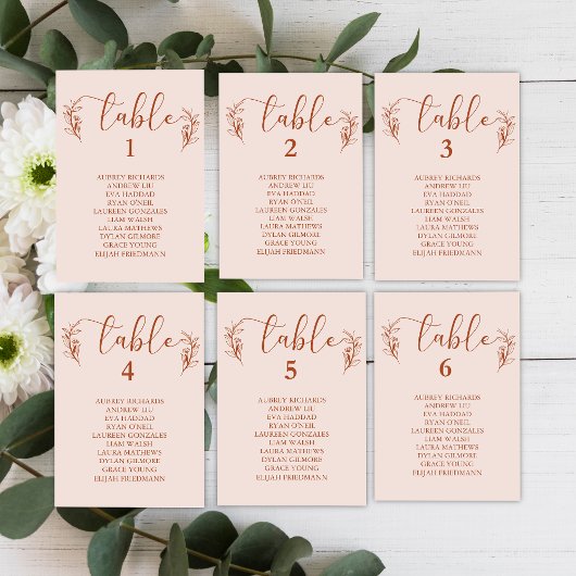 Cartes simples Boho Floral Mariage