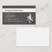 Cartes simples de profil d'affaires de plombier (Devant / Derrière)