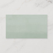 Cartes simples de tombola à couche de verdure euca (Dos)