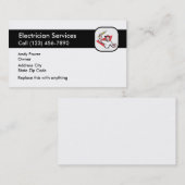 Cartes simples d'entreprise de services (Devant / Derrière)