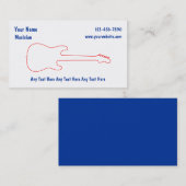 Cartes simples d'industrie musicale (Devant / Derrière)