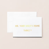 Cartes simples en métal (Devant avec enveloppe)