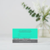 Cartes simples gris cyan pour recommander un ami (Debout devant)