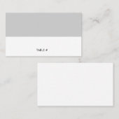 Cartes simples gris - plat (Devant / Derrière)