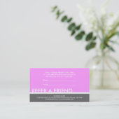 Cartes simples gris rose clair pour inviter un ami (Debout devant)