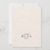 Cartes simples minimalistes pour Mariage (Dos)