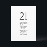 Cartes simples minimes de tableau de Mariage<br><div class="desc">Conçue pour coordonner avec notre collection de Mariages minimalistes,  cette carte graphique de sièges personnalisable présente un script moderne avec une disposition minimaliste. Parfait pour chaque saison. Pour effectuer des modifications anticipées,  sélectionnez Personnaliser -> Modifier à l'aide de l'outil de conception.</div>