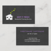 Cartes simples modernes d'entreprise de services (Devant / Derrière)