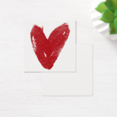 Cartes simples, rouges, aquarelle Coeur 7 Wee (Bureau)