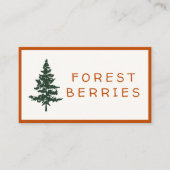 Cartes Snack de Fête à thème Forêt - Baies de Forê (Devant)