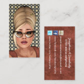 Cartes sociales chics de profil de ruche de (Devant / Derrière)