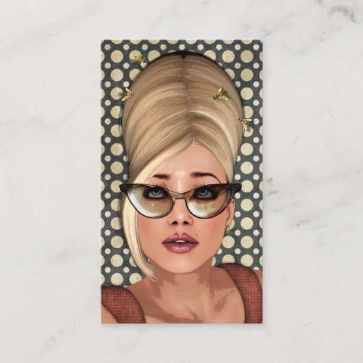 Cartes sociales chics de profil de ruche de (Devant)