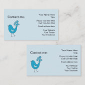 Cartes sociales de contact de médias (Devant / Derrière)