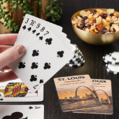 Cartes Soirée de jeu Route 66 St. Louis Gateway Arch (In Situ)