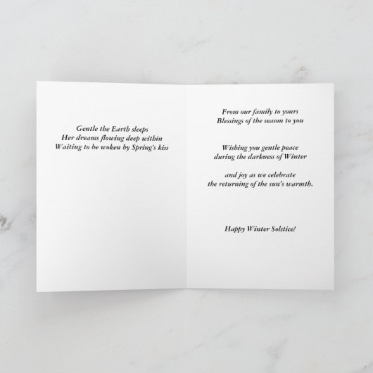 Cartes solstiques d'hiver (Intérieur)