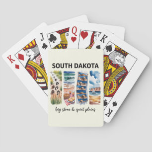 Cartes South Dakota Big Stone & Calme Plains Carte de jeu