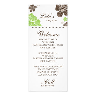 Cartes Spas du Salon Floral Tropical vert citron