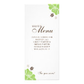 Cartes Spas du Salon Floral Tropical vert citron (Dos)