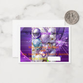 Cartes spéciales d'anniversaire (Devant/Arrière en situation)