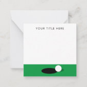 Cartes spéciales de golf à thème pour les golfeurs (Devant)