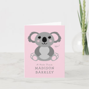 Cartes stationnaires de Koala Bear Kid's Cute