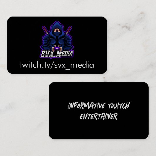 Cartes SVX (Devant / Derrière)