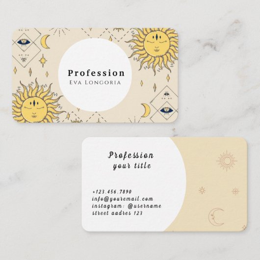 Cartes Tarot (Devant / Derrière)