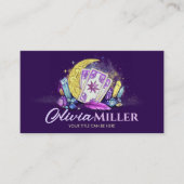 Cartes Tarot / Oracle avec lune et cristaux (Devant)