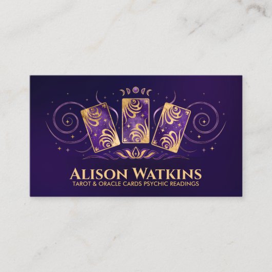 Cartes Tarot / Oracle or ornement (Devant)