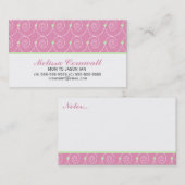 Cartes téléphoniques vertes et roses (Devant / Derrière)